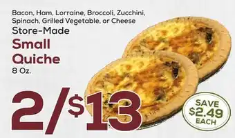 DeCicco & Sons Store-Made Small Quiche offer