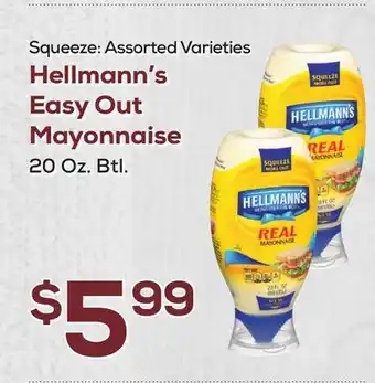DeCicco & Sons Hellmann's Easy Out Mayonnaise offer