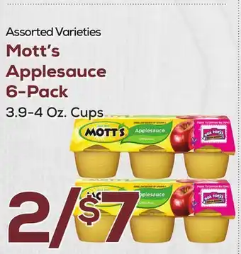 DeCicco & Sons Mott's Applesauce 6-Pack offer