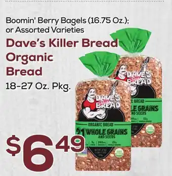 DeCicco & Sons Dave's Killer Bread Organic Bread 18-27 Oz. Pkg offer