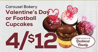 DeCicco & Sons Valentine's Day or Football Cupcakes offer