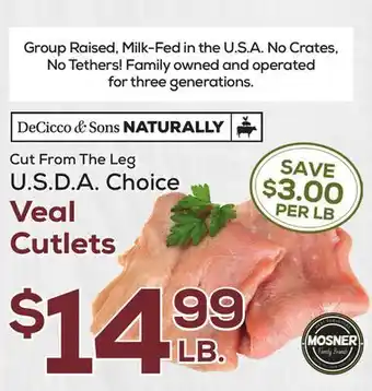 DeCicco & Sons Veal Cutlets offer