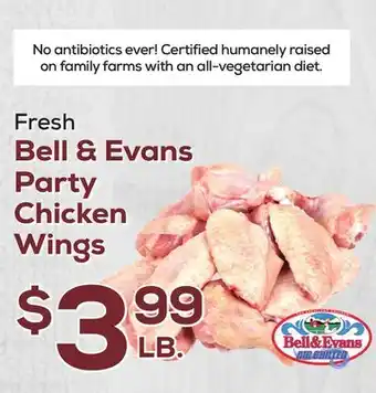 DeCicco & Sons Fresh Bell & Evans Party Chicken Wings offer