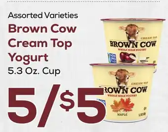 DeCicco & Sons Brown Cow Cream Top Yogurt offer