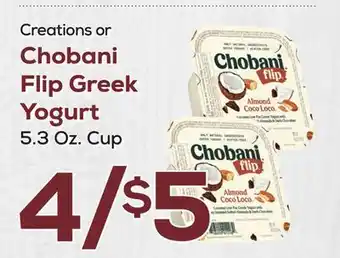 DeCicco & Sons Chobani Flip Greek Yogurt offer