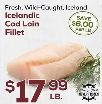 DeCicco & Sons Icelandic Cod Loin Fillet offer