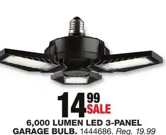 Blain's Farm & Fleet 6,000 LUMEN LED 3-PANEL GARAGE BULB offer