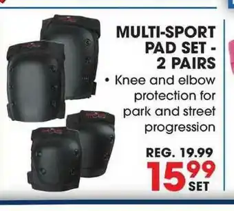 Big 5 Multi-Sport Pad Set - 2 Pairs offer
