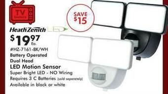 Valu Home Centers Battery Operated Dual Head Led Motion Sensor offer