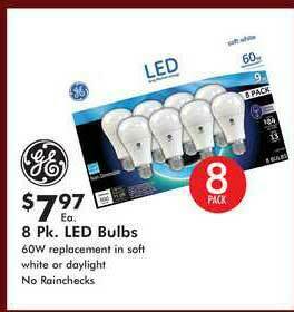 Valu Home Centers 8 Pk. Led Bulbs offer