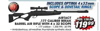 Big 5 Airtact .177 Caliber Break Barrel Air Rifle With 4 X 32 Scope offer