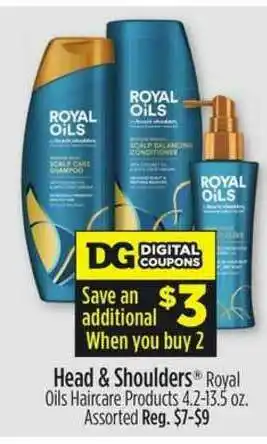 Dollar General Head & Shoulders® Royal Oils Haircare Products offer
