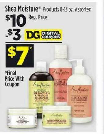 Dollar General Shea Moisture® Products offer