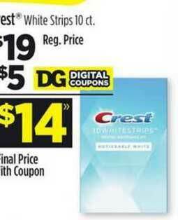 Dollar General Crest® White Strips offer