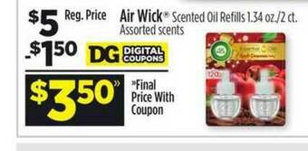 Dollar General Air Wick® Scented Oil Refills offer