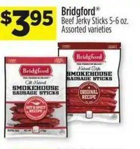 Dollar General Bridgford® Beef Jerky Sticks 5-6 Oz. offer