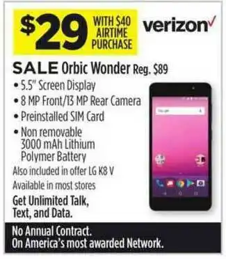 Dollar General Orbic Wonder offer