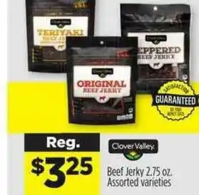 Dollar General Clover Valley Beef Jerky 2.75 Oz. offer