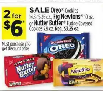 Dollar General Oreo® Cookes, Fig Newtons® Or Nutter Butter® Fudge Covered Cookies offer