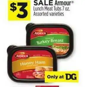 Dollar General Armour® Lunch Meat Tubs 7 Oz. offer