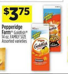 Dollar General Pepperidge Farm® Goldfish® Family Size offer
