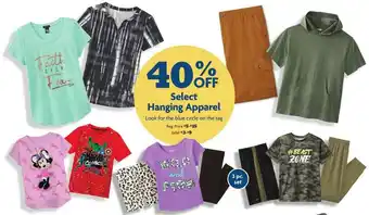 Family Dollar Hanging Apparel offer
