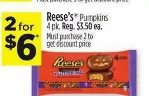 Dollar General Reese's® Pumpkins 4 Pk offer