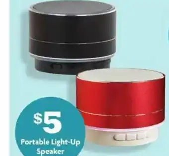 Family Dollar Portable Light-Up Speaker offer