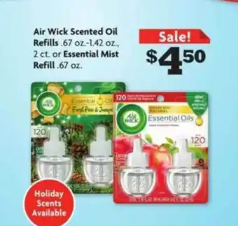 Family Dollar Air Wick Scented Oil Refills .67 Oz.-1.42 Oz., 2 Ct. Or Essential Mist Refill .67 Oz. offer