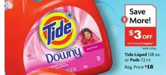 Family Dollar Tide Liquid 138 Oz. Or Pods 72 Ct. offer
