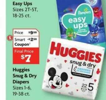 Family Dollar Huggies Snug & Dry Diapers offer