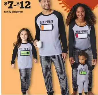 Family Dollar Family Sleepwear offer