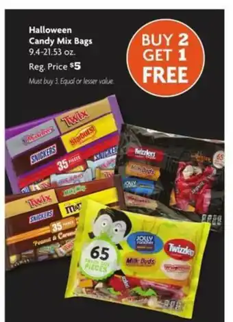 Family Dollar Halloween Candy Mix Bags offer