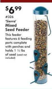 'Sierra' Mixed Seed Feeder