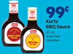 Save a Lot Kurtz BBQ Sauce 20 oz offer