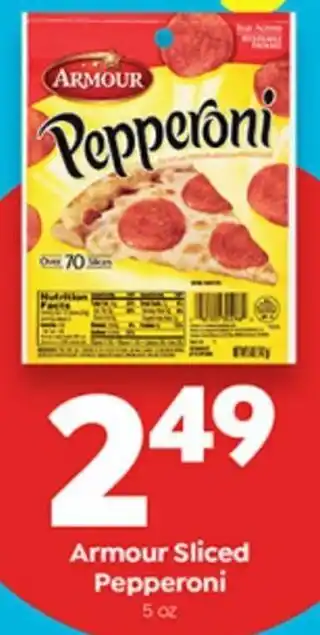 Save a Lot Armour Sliced Pepperoni 5 oz offer