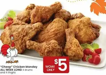Albertsons "Cheep" Chicken Monday All Week Long offer