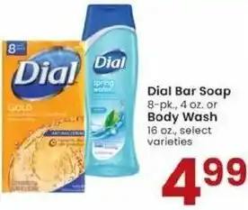 Albertsons Dial Bar Soap, Body Wash offer