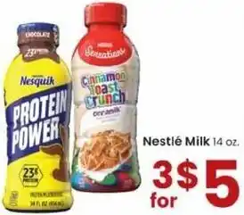 Albertsons Nestlé Milk 14 oz offer