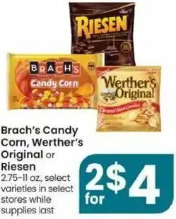 Albertsons Brach's Candy Corn, Werther's Original Riesen offer