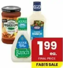 Albertsons Chunky Mango-Lime, Ken's Ranch Dressing, Classic Ranch offer