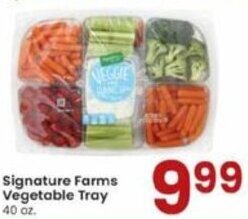 Albertsons Signature Farms Vegetable Tray 40 oz offer