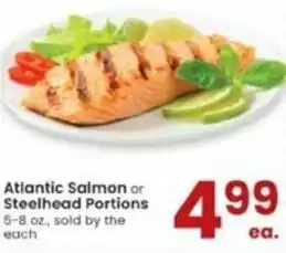 Albertsons Atlantic Salmon Or Steelhead Portions 5-8 offer