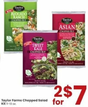 Albertsons Taylor Farms Chopped Salad Kit 11-13 oz offer
