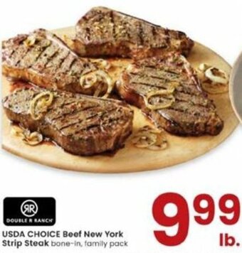 Albertsons USDA Choice Beef New York Strip Steak offer
