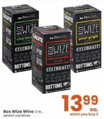 Albertsons Box Wize Wine 3 Ltr offer