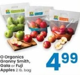 Albertsons O Organics Granny Smith Gala Or Fuji Apples offer