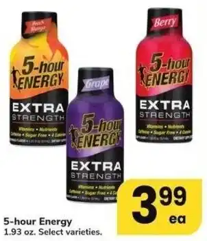 Albertsons 5-hour Energy 1.93 oz. offer