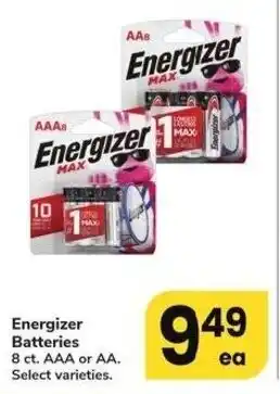 Albertsons Energizer Batteries offer