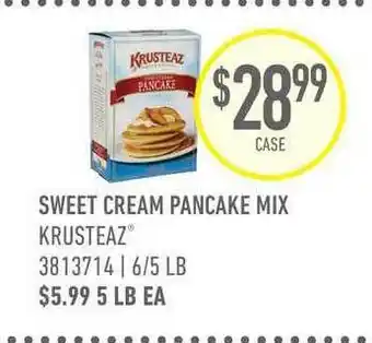 US Foods Chef's Store Sweet Cream Pancake Mix Krusteaz offer